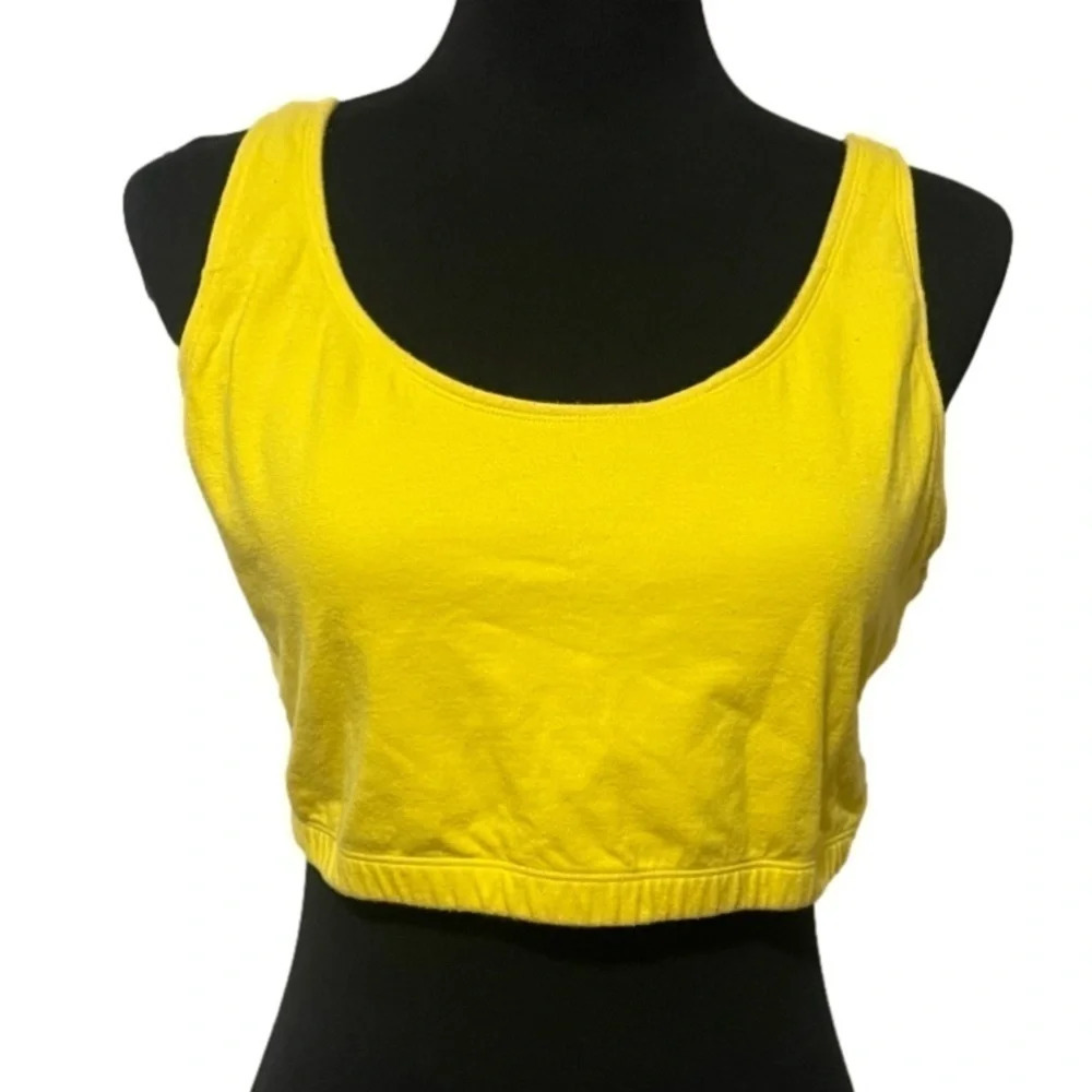 Fruit of the loom size 44 yellow sports bra